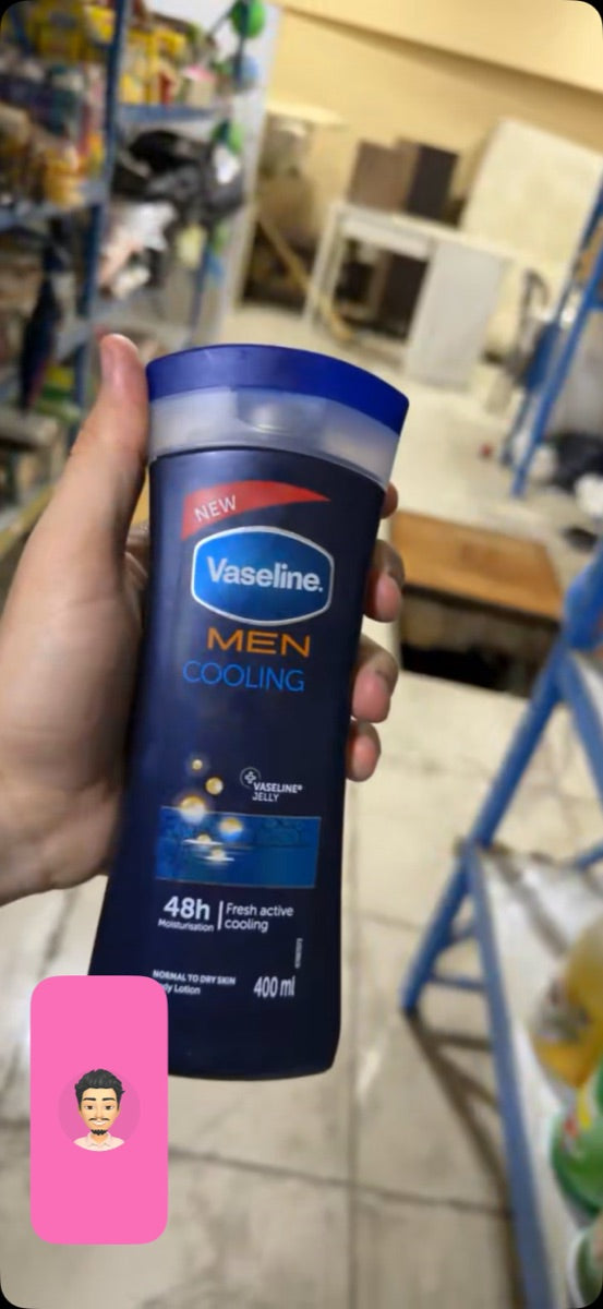 Vaseline Men Cooling Body Lotion 400ml