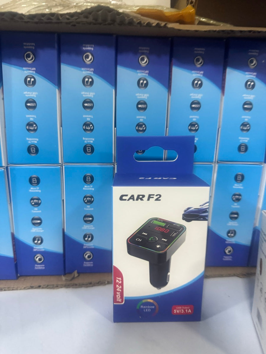 CAR F2 Bluetooth FM Transmitter | Dual USB Charger