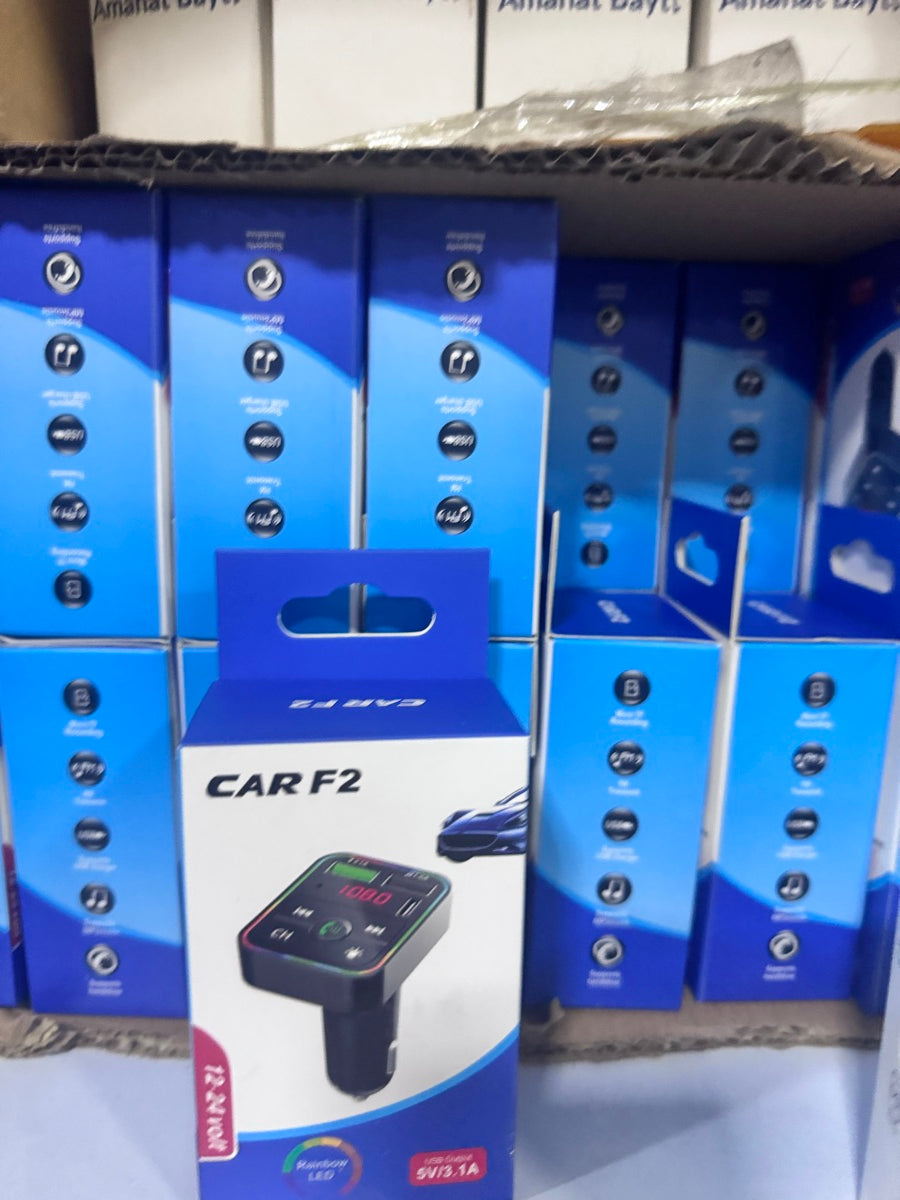 CAR F2 Bluetooth FM Transmitter | Dual USB Charger